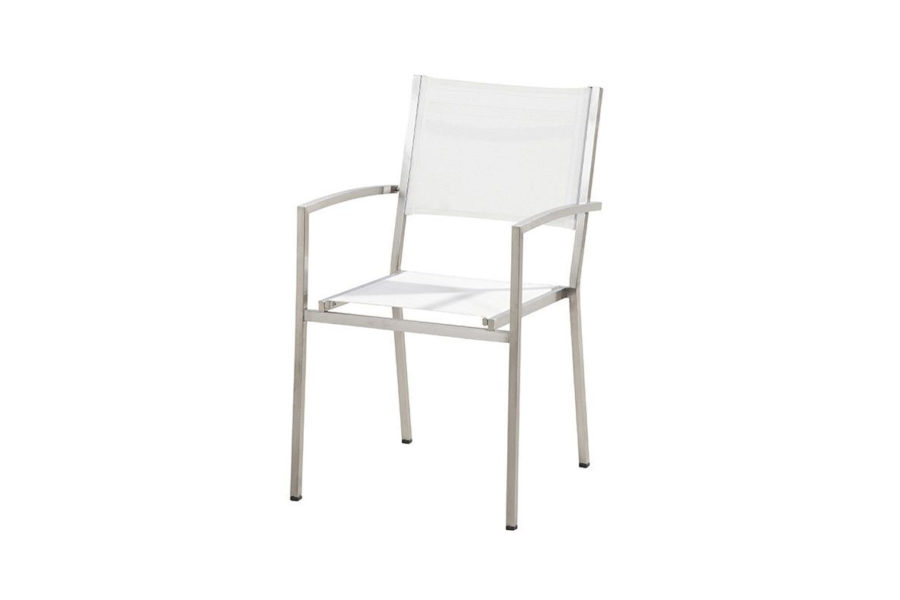 4 Seasons Outdoor Plaza stapelbare stoel white
