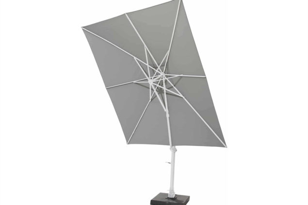 4 Seasons Outdoor Siesta parasol 300 x 300 cm charcoal, wit frame ** SALE **