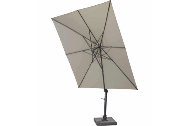 4 Seasons Outdoor Siesta parasol 300 x 300 cm taupe, antraciet frame
