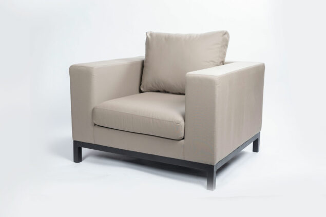 Flow. Square loungechair taupe