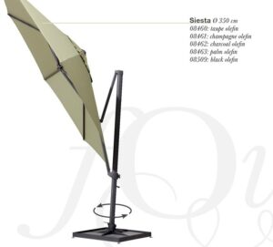 Parasol siesta rond