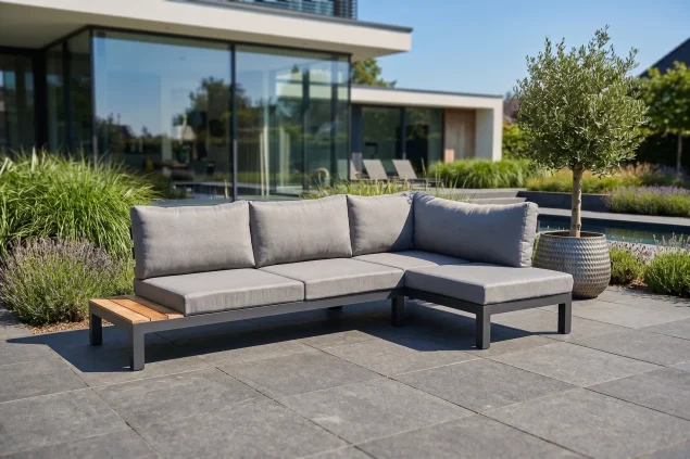 Suns Breez Vita chaise longue links teak