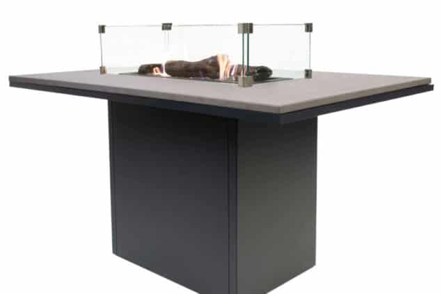 Cosiloft 120 relax dining high table zwart/grijs