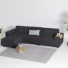 Flow cube chaise sooty