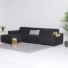 Flow cube chaise sooty