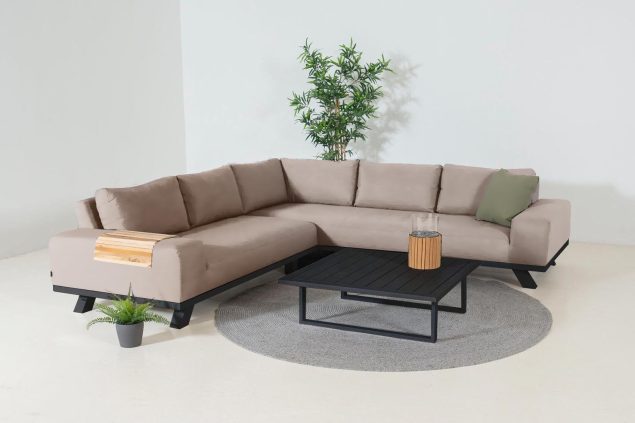 Flow. Easey taupe chiné loungeset