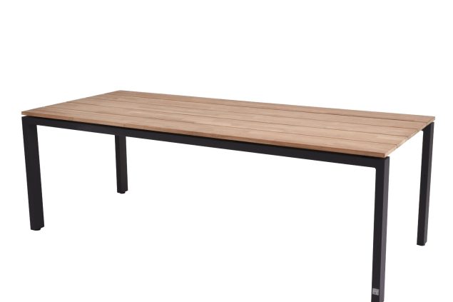 4 Seasons Outdoor Goa tafel met teak blad 220 cm * SALE *