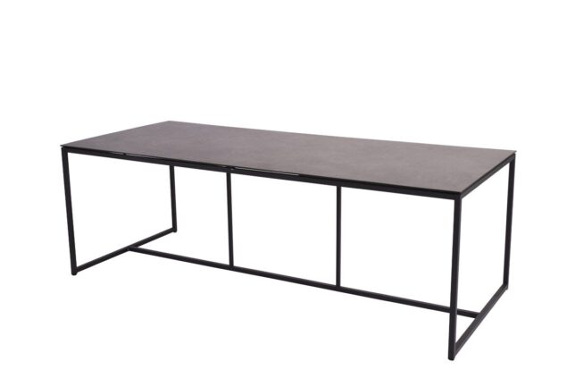 4 Seasons Outdoor Quatro tafel met HPL blad dark grey 220 cm SALE