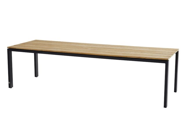 4 Seasons Outdoor Goa tafel met teak blad 280 x 95 cm * SALE *