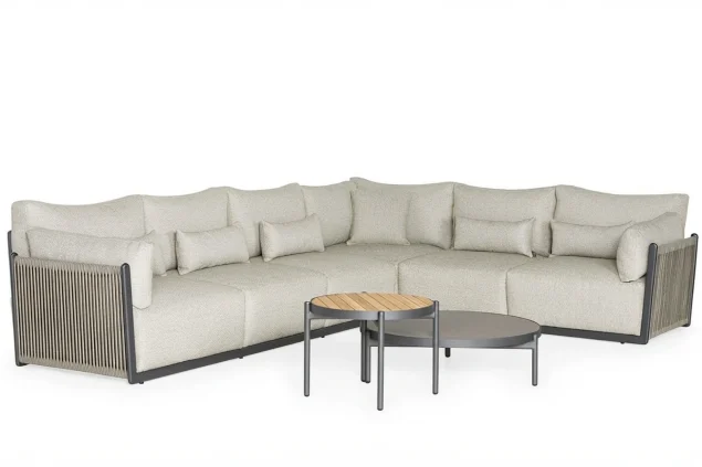 Suns Sorrento loungeset soft grey rechts SALE