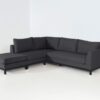 Flow Square chaise sooty