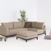 Flow. Square chaise sofa taupe chiné links