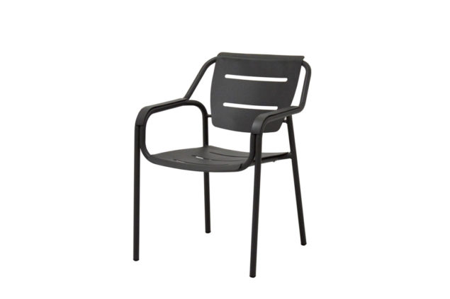 4 Seasons Outdoor Eco stacking dining chair antraciet Showroommodel