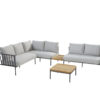 4 Seasons Outdoor Figaro corner set with inbetween table and coffee table