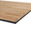 4 Seasons Outdoor Minerva tafel met teak blad detail