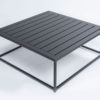 Flow Square aluminium tafel zwart 90 x 90 x 36 cm
