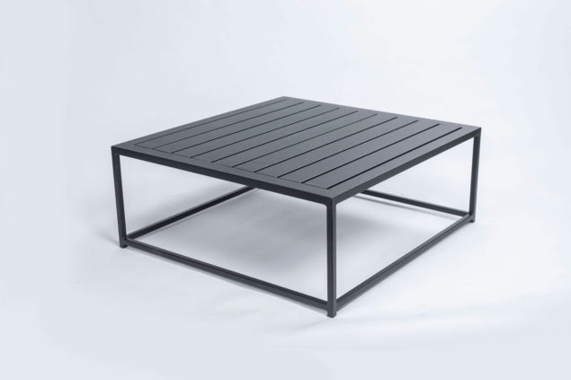 Flow Square aluminium loungetafel 90 x 90 cm