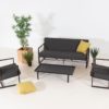 Flow Lush stoel-sofa set sooty
