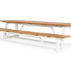 Suns Ovada tuintafel met bench matt white