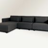 Flow Lux chaise sofa sooty