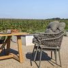 4 Seasons Outdoor Jura dining set olijfgroen met Noah tafel detail
