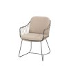 Taste by 4 Seasons Prego dining chair antraciet-taupe
