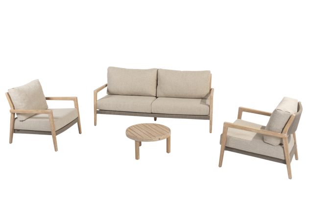 4 Seasons Outdoor Julia loungeset met Sem koffietafel Ø 60 cm * SALE *