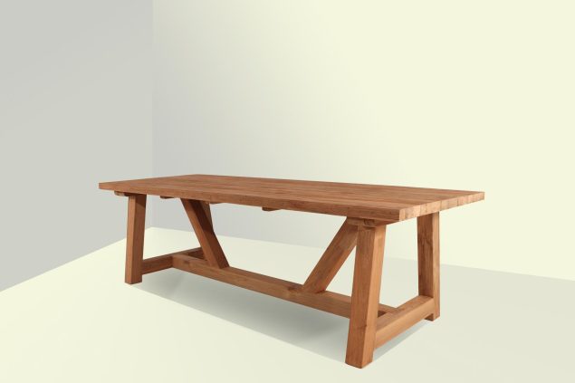 Woodcraft Solid Grove teakhouten tafel 260 x 100 cm