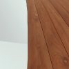 Woodcraft Titan aluminium tuintafel met teak blad 250 x 100 cm detail