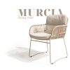 Murcia dining chair Latte - Square