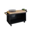 OFYR Kamado tafel Black 135 PRO Teak Wood