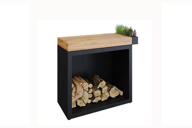 OFYR Butcher Block Storage 90 Black