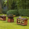 OFYR Corten kookunit met 2 Corten mis en place unit waarvan 1 met insert