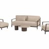 4 Seasons Outdoor Capresi loungeset terre met voetenbank en Sofie tafels