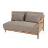 4 Seasons Outdoor Marie modulaire 2,5-zits loungebank naturel teak