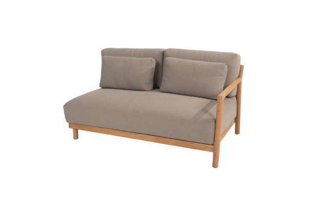 4 Seasons Outdoor Marie modulaire 2,5-zits loungebank naturel teak