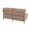 4 Seasons Outdoor Marie modulaire 2,5-zits loungebank naturel teak