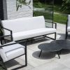 Flow Lush sofaset Graumel chalk met Vaya tafels