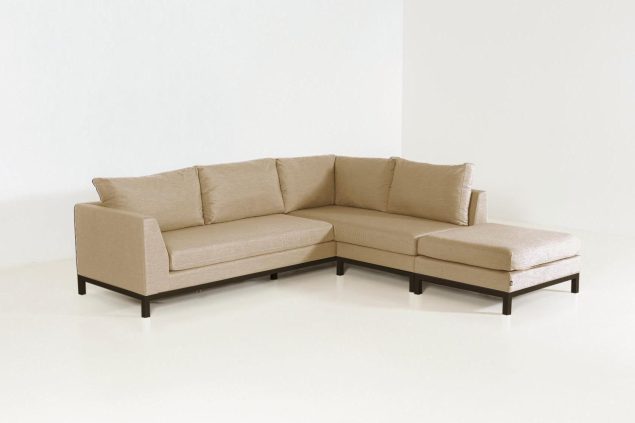 Flow. Square chaise sofa heather beige links
