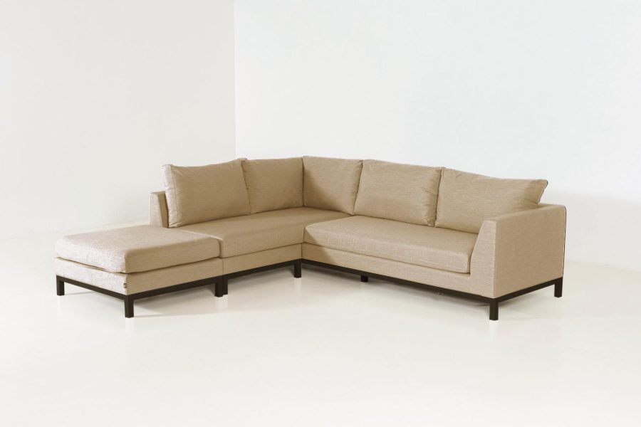 Square chaise heather beige rechts