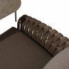 4 Seasons Outdoor Comino low dining set latte met Nevada tafel - detail