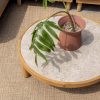 4 Seasons Outdoor Finn teak loungetafel met keramisch blad - detail