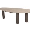 4 Seasons Outdoor Arizona tafel met keramisch zandkleurig blad in kiezelvorm 240 x 120 cm