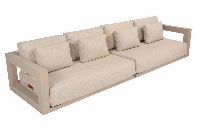 4 Seasons Outdoor Metropolitan 4-zits loungebank latte