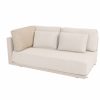 4 Seasons Outdoor Metropolitan 2,5 zits loungebank latte met armleuning rechts met hoekkussen