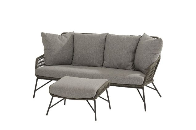 4 Seasons Outdoor Babilonia 2,5-zits loungebank met 1 of 2 voetenbanken * SALE *