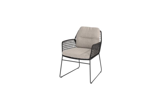 Taste by 4 Seasons Rhodos dining chair antraciet