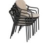 Taste by 4 Seasons stapelbare Manitoba dining chairs antraciet