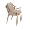 Taste by 4 Seasons stapelbare Manitoba dining chairs latte