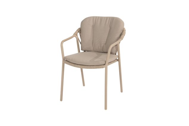 Taste by 4 Seasons Manitoba stapelbare dining chair latte